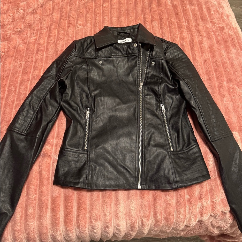 NWT- That’s So Fetch Leather Jacket - Picture 2 of 5